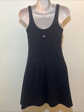 lululemon Tennis athletica Black Scoop Neck Tank Dress